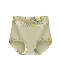 Floral Print High-Waisted Women's Tummy-Control Briefs