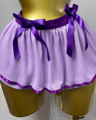 Sexy Chest Hollowed-out with Heart-shaped Nipple Stickers and See-through Gauze Skirt Fun Suit