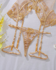 Sexy Mesh See-through Thin Lace Bra Set