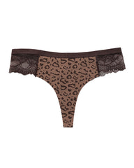 Sexy Lace Colorblock Seamless Thong