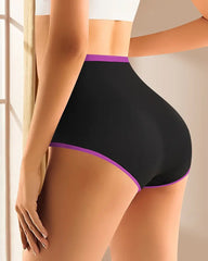 Women's Comfortable Colorblock Breathable Stretch Briefs