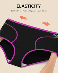 Women's Comfortable Colorblock Breathable Stretch Briefs