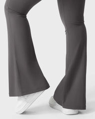 Women's Tummy Control Butt Lifting Pocket Flare Tight Yoga Pants