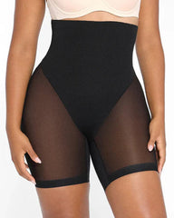 High-waisted Seamless Tummy-control Body-slimming Shorts