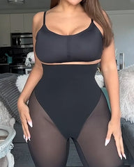 High-waisted Seamless Tummy-control Body-slimming Shorts