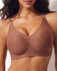 Women's Wire-Free Seamless Push-Up Comfortable Plus Size Bra