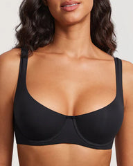 Women's Plus Size Soft Wire-Free Half Cup Bra