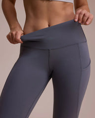 High-waisted Tummy-controlling Elastic Belt Pocket Tight Yoga Pants