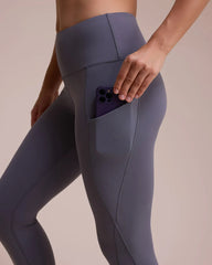 High-waisted Tummy-controlling Elastic Belt Pocket Tight Yoga Pants