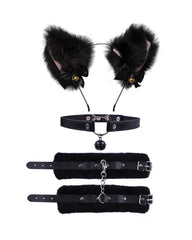 Sexy Bell Collar Tail Jewelry Maid Costume Headdress Neck Accessory Props Set