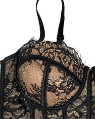 Sexy Diamond Lace Shaping Gathered Fishbone Tube Top