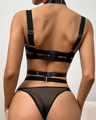 Sexy Bandage Hollow Underwear Set