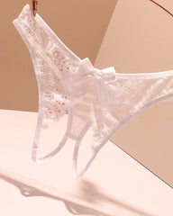 Sexy Lace Crotchless Stretch Thong