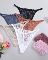 Low-Rise Breathable Lace Sexy Seamless String T-Back