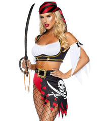 Halloween Pirate Costume Cosplay Uniform Temptation Set