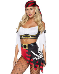 Halloween Pirate Costume Cosplay Uniform Temptation Set