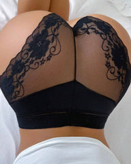 Women's Mesh See-Through Flower Lace Sexy Comfortable Panties