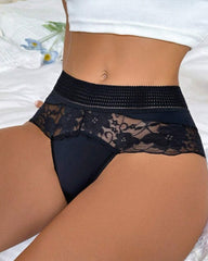 Women's Mesh See-Through Flower Lace Sexy Comfortable Panties