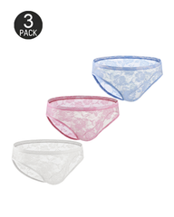 Men's Sexy Sheer Lace Briefs