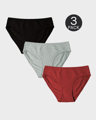 Comfort Cotton Mid-Rise Brief Panties (3/5 Pack)
