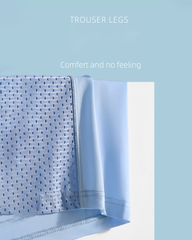 Comfortable Ice Silk Solid Color Breathable Mesh Boxer Briefs