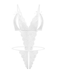 Lace Bodysuit Deep V Teddy