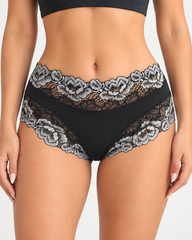 3-Pack/5-Pack Sexy Floral Lace Mid-Rise Panties