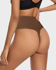 Mid-Waist Tummy Control Thong (2 Pack)