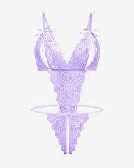 Lace Bodysuit Deep V Teddy