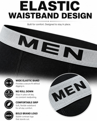 4 Packs Men's Fashion Ice Silk Sports Boxer Briefs