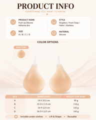 Halter Neck Teardrop Silicone Lift-Up Invisible Bra