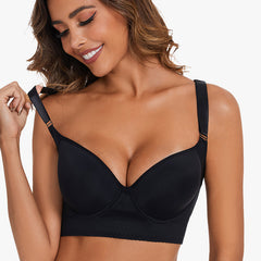 Full-Coverage Back Smoothing Bra-Black (2 Pack)