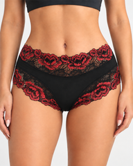 3-Pack/5-Pack Sexy Floral Lace Mid-Rise Panties