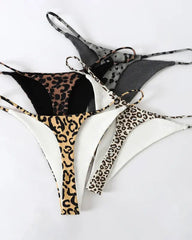 Double-Layer String Cotton T-Back Thong