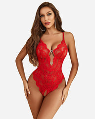 Lace Teddy One Piece Lingerie