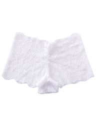 Sexy Low-Rise Lace Seamless Panties with Cotton Crotch