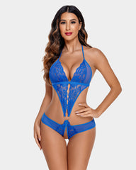 Deep V Lace One Piece Teddy