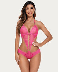 Deep V Lace One Piece Teddy
