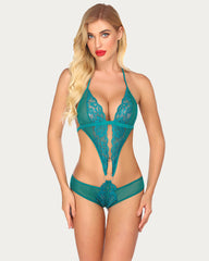 Deep V Lace One Piece Teddy