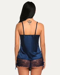 Lace Cami and Shorts Satin Sets