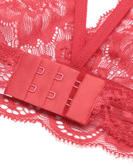 3 Piece Sets Lace Bralette, Skirt with Panty