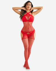 Fishnet Stockings Jumpsuit