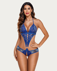 Deep V Lace One Piece Teddy