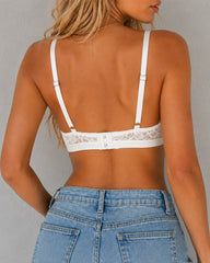 Three-Pack Sexy Floral Lace See-through Mesh Bra