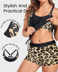 Flattering Two-Piece Tankini Swimsuit