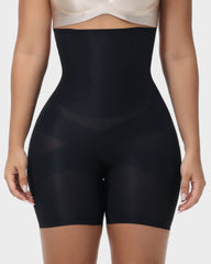 High-Waist Cross Compression Shaping Shorts