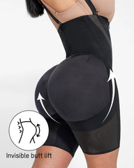 High-Waist Sculpting with Zipper Support