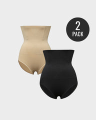 Firm Sculpt High Waisted All-day Lift Shapewear Briefs(2 Packs)