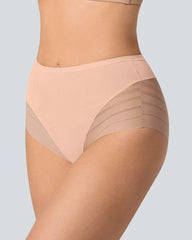 Seamless Breathable Lace Mid-Rise Panties