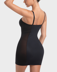 Mesh Panel Underwire Shapewear Cami Dress